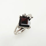 Anillo de Granate y cubic zirconia - Anillos