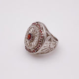 Anillo de Granate y cubic zirconia - Anillos