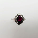 Anillo de Granate y cubic zirconia - Anillos