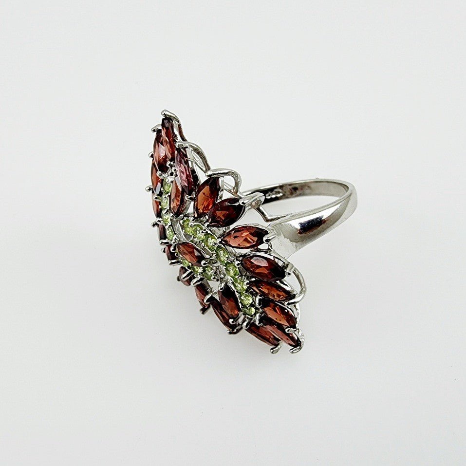 Anillo de Granate y Peridoto - Anillos