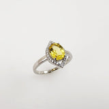 Anillo de Heliodoro y cubic zirconia - Anillos