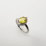 Anillo de Heliodoro y cubic zirconia - Anillos