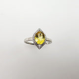 Anillo de Heliodoro y cubic zirconia - Anillos