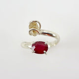 Anillo de Herkimer y Rubí - Anillos