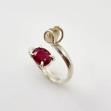 Anillo de Herkimer y Rubí - Anillos