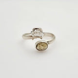 Anillo de Herkimer y turmalina - Anillos