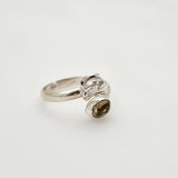 Anillo de Herkimer y turmalina - Anillos
