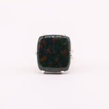 Anillo de Jaspe Sanguíneo (Heliotropo) - Anillos