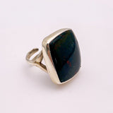 Anillo de Jaspe Sanguíneo (Heliotropo) - Anillos