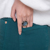 Anillo de Labradorita azul - Anillos