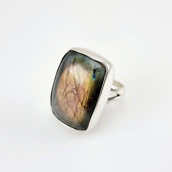 Anillo de Labradorita Lavanda - Anillos