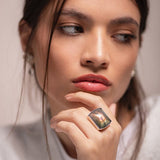 Anillo de Labradorita Lavanda - Anillos