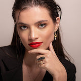 Anillo de Labradorita y citrino - Anillos