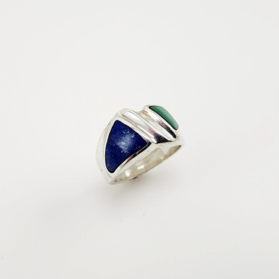 Anillo de Lapislazuli y Malaquita - Anillos