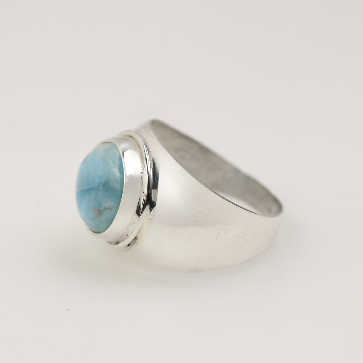 Anillo de Larimar en Plata 950 | Rocas & Cristales - Joyería de autor