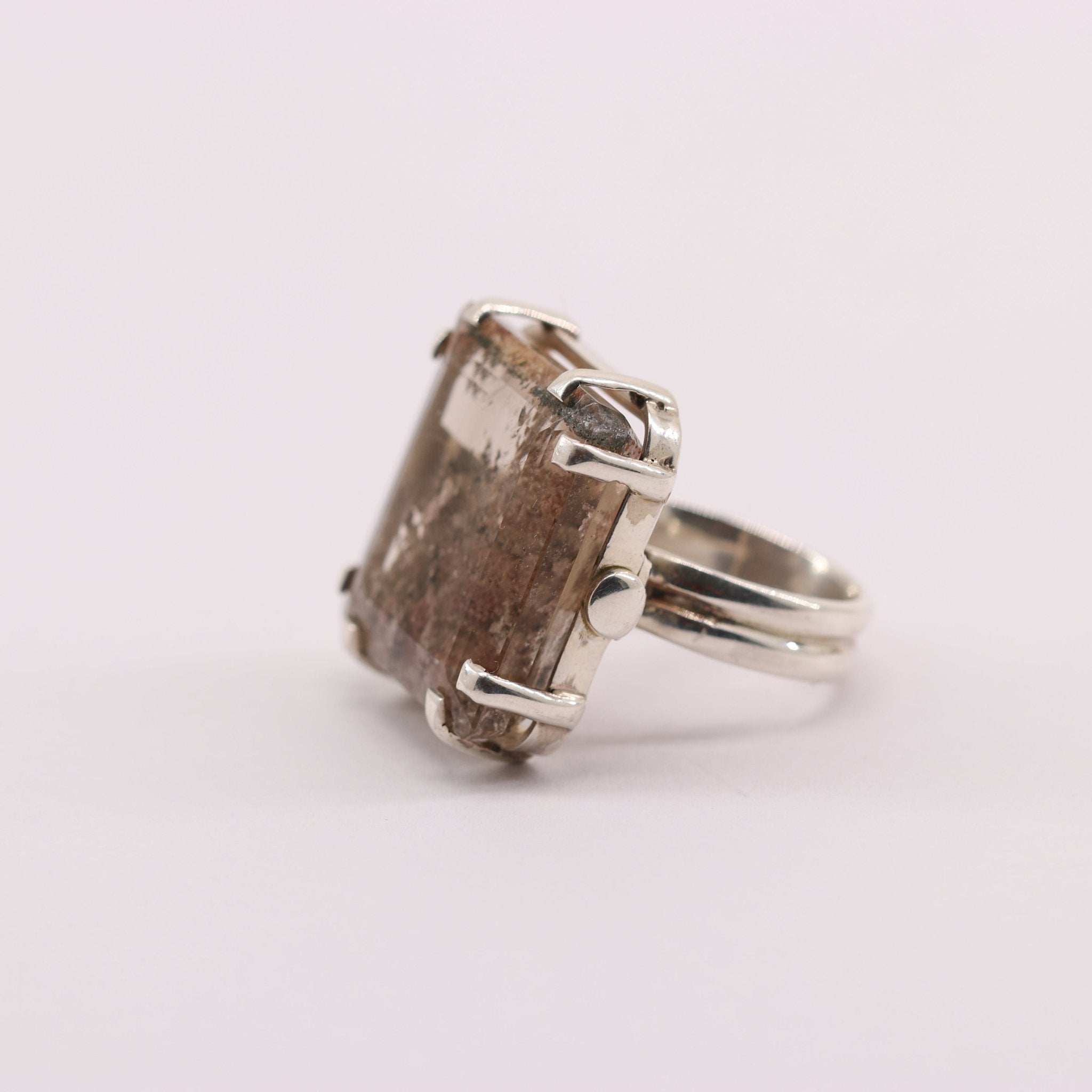 Anillo de Lodolito o cuarzo musgoso - Anillos