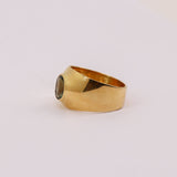 Anillo de Moldavita en oro 18K - Anillos