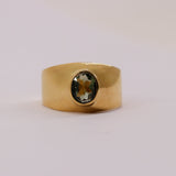 Anillo de Moldavita en oro 18K - Anillos