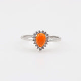 Anillo de Ópalo De Fuego y cubic zirconia - Anillos