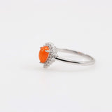 Anillo de Ópalo De Fuego y cubic zirconia - Anillos