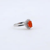 Anillo de Ópalo De Fuego y cubic zirconia - Anillos