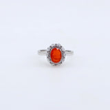 Anillo de Ópalo De Fuego y cubic zirconia - Anillos