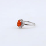 Anillo de Ópalo De Fuego y cubic zirconia - Anillos