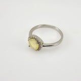 Anillo de Ópalo Welo y cubic zirconia - Anillos