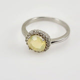 Anillo de Ópalo Welo y cubic zirconia - Anillos