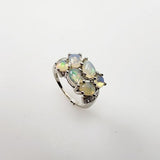 Anillo de Ópalo Welo y cubic zirconia - Anillos