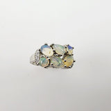 Anillo de Ópalo Welo y cubic zirconia - Anillos