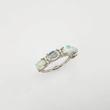 Anillo de Ópalo Welo y cubic zirconia - Anillos