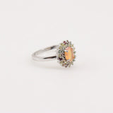 Anillo de Ópalo Welo y Zafiro Amarillo - Anillos