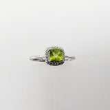 Anillo de Peridoto y cubic zirconia - Anillos