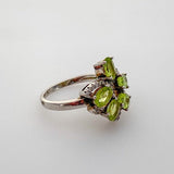 Anillo de Peridoto y cubic zirconia - Anillos