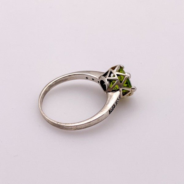 Anillo de Peridoto y cubic zirconia - Anillos