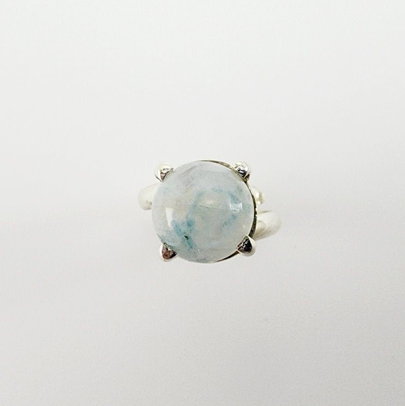 Anillo de Piedra Luna con berilo - Anillos