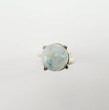 Anillo de Piedra Luna con berilo - Anillos