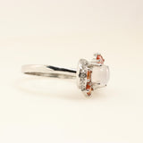 Anillo de Piedra Luna y Zafiro naranja - Anillos