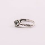 Anillo de Prasiolita y cubic zirconia - Anillos