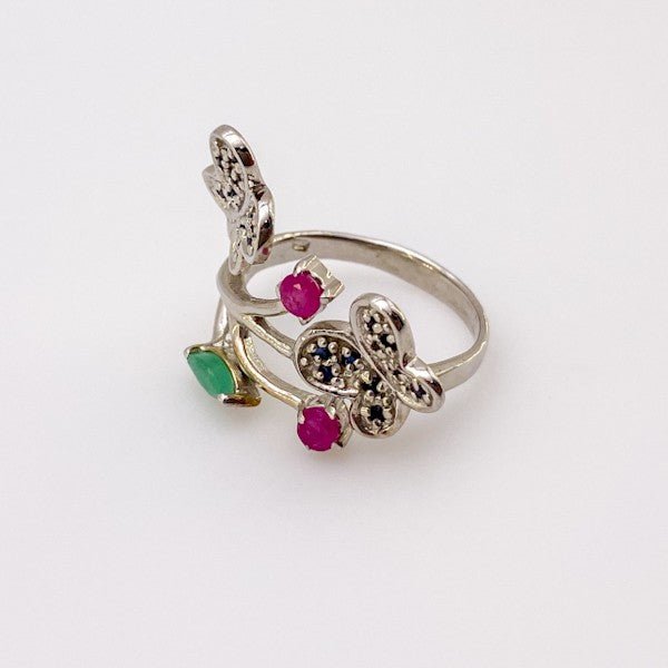 Anillo de Rubí, Esmeralda y zafiros - Anillos