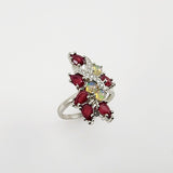Anillo de Rubí, Ópalo welo y Zirconia cúbica - Anillos