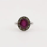 Anillo de rubí y zafiro amarillo - Anillos