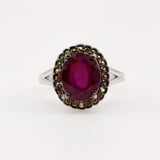 Anillo de rubí y zafiro amarillo - Anillos