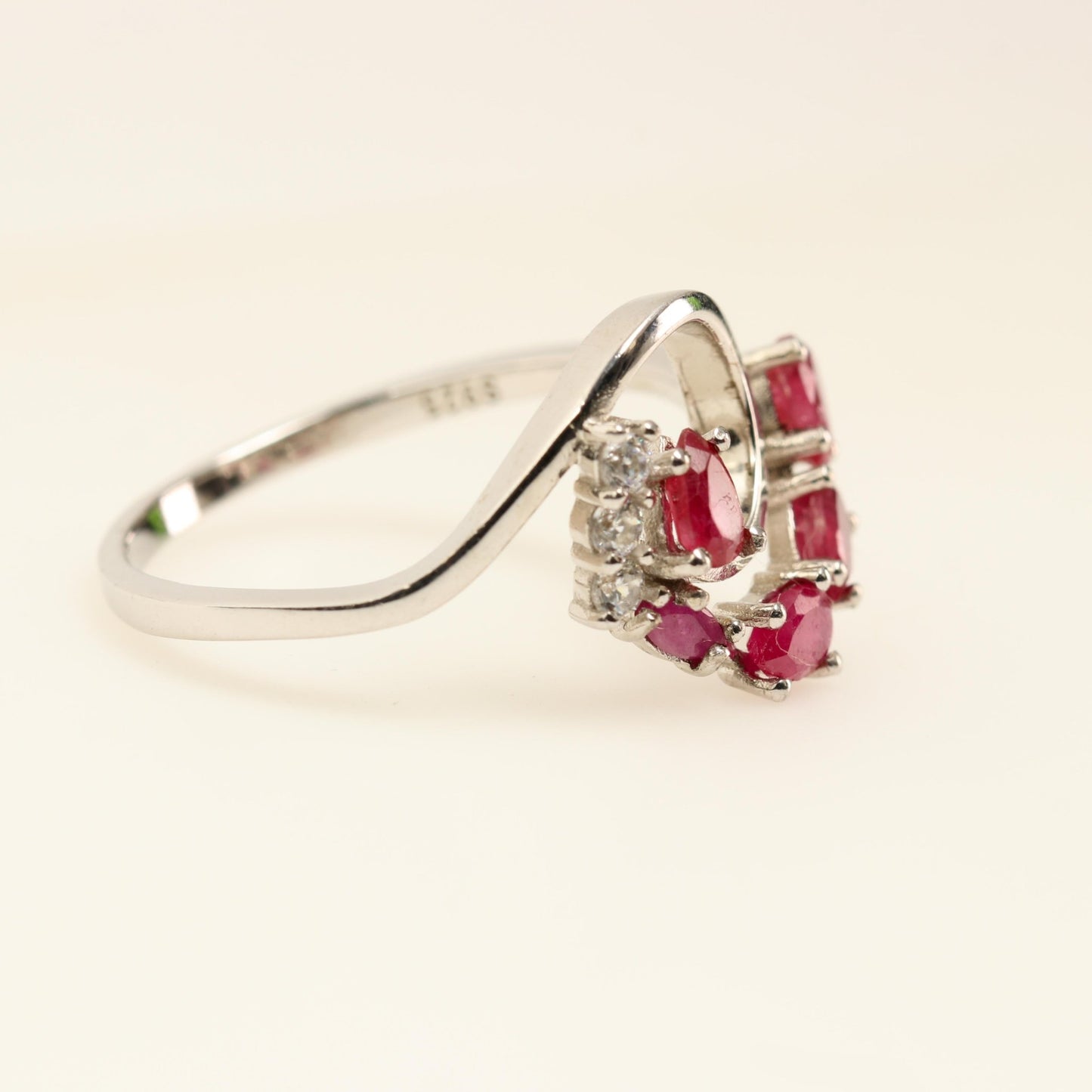 Anillo de Rubí y Zircón natural - Anillos