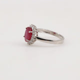 Anillo de Rubí y Zirconia cúbica - Anillos