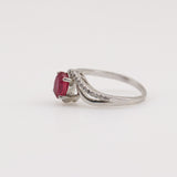 Anillo de Rubí y Zirconia cúbica - Anillos