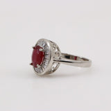 Anillo de Rubí y Zirconia cúbica - Anillos