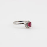 Anillo de Rubí y Zirconia cúbica - Anillos