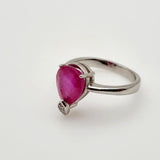 Anillo de Rubí y Zirconia cúbica - Anillos